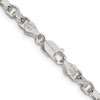 Black Bow Jewelry 4mm, Sterling Silver Solid Diamond Cut Rolo Chain Bracelet - 2 of 4