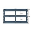 Console Table With 3-Tier Open Storage Spaces, Narrow Sofa Table For Living Room,Console Table Wood-Cuddlewood - 4 of 4