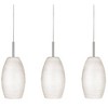 3-Light Batista Glass Pendant Matte Nickel/White - EGLO: Hand-Made, ETL Listed, No Shade - 2 of 4