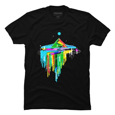 Men's Design By Humans rainbow mountain By kharmazero T-Shirt