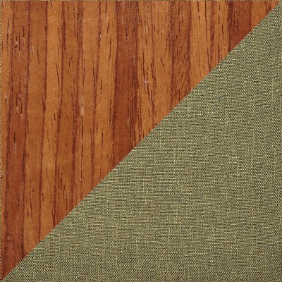Green Velvet Upholstered Arm Chair with Walnut Wood Frame