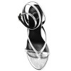 Journee Collection Womens Waverlee Open Toe High Stiletto Pumps Silver 10 - 4 of 4