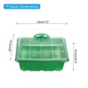 Unique Bargains Adjustable Humidity Domes Transparent Cover Heightened Lid Plastic Seeding Tray 10 Pcs - 2 of 4