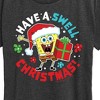 Women's - SpongeBob SquarePants - Have A Swell Christmas Short Sleeve Graphic T-Shirt - 2 of 4