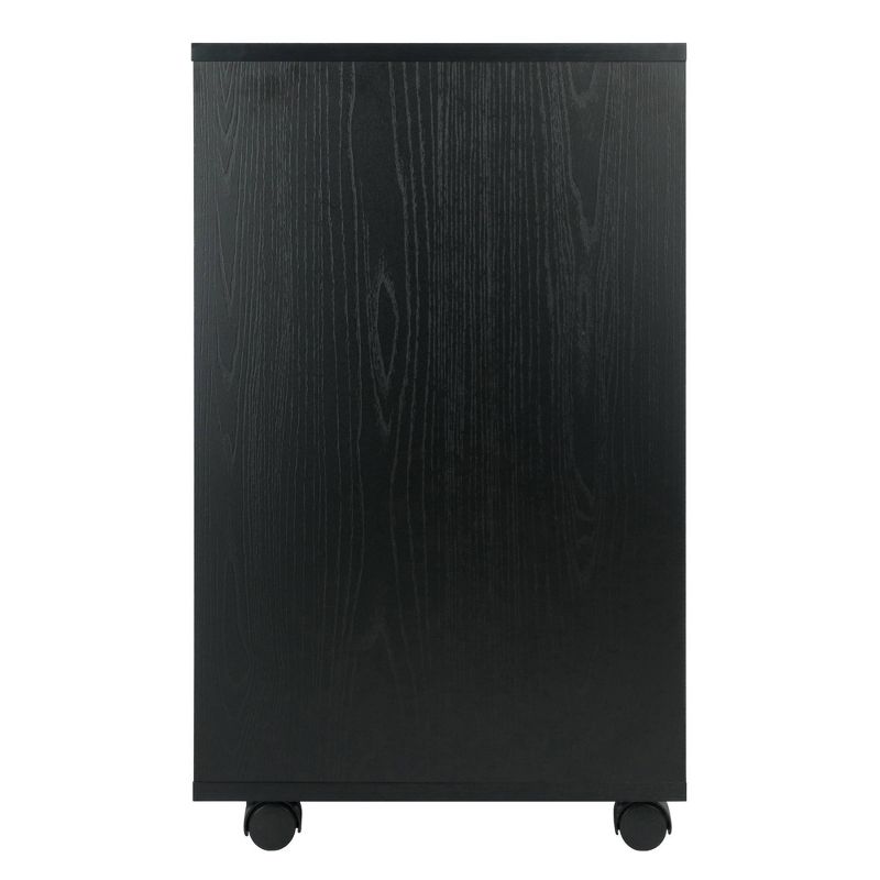 Halifax 5 Drawer Cabinet with Casters Black - Winsome, 5 of 12