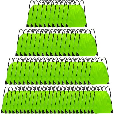 Bulk Drawstring Bags for Party Favors, Lightweight Sackpacks for Gym, School Events, Team Sports & Giveaways