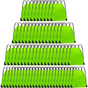 Bulk Drawstring Bags for Party Favors, Lightweight Sackpacks for Gym, School Events, Team Sports & Giveaways - 1 of 4