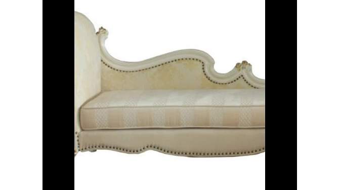 78&#34; Picardy Fabric Chaise Lounge Antique Pearl - Acme Furniture, 2 of 7, play video