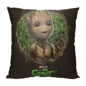 Marvel I Am Groot Groot Frame Throw Pillow 18x18 Inches - 1 of 2