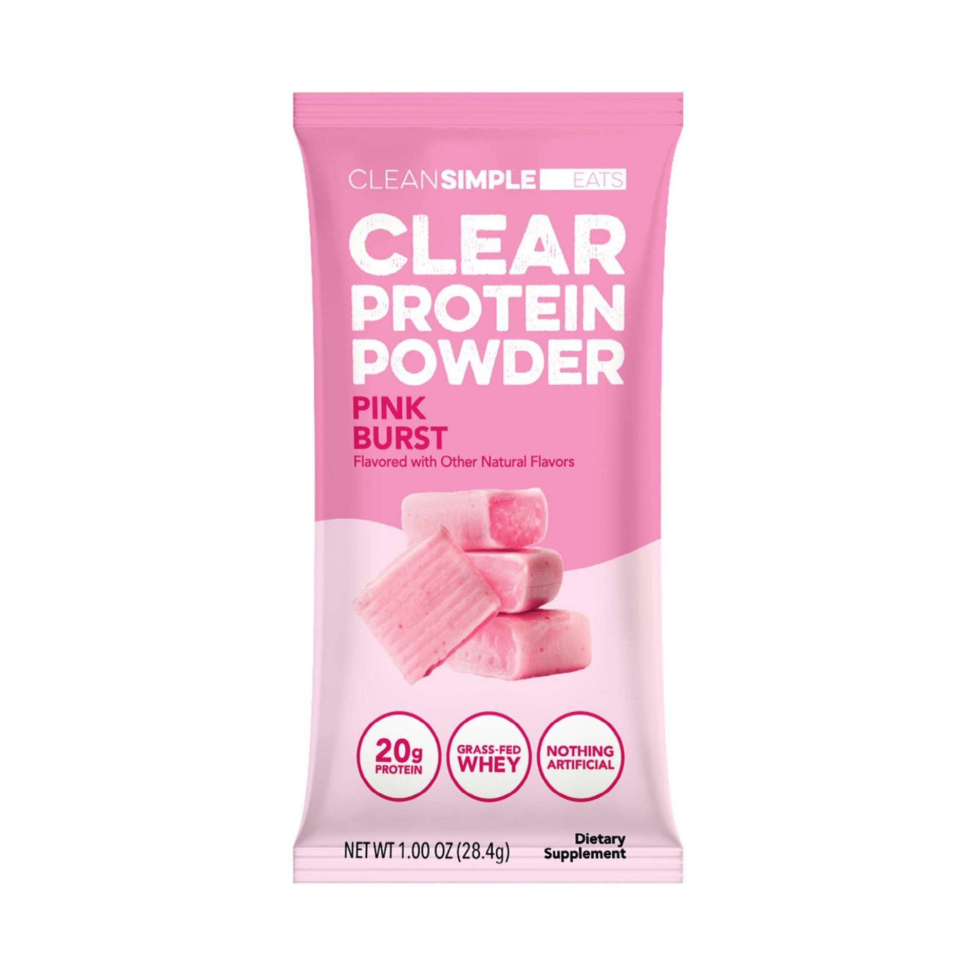 Clean Simple Eats Clear Protein Powder Pink Burst - 1.00oz/1 Stick