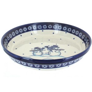 Blue Rose Polish Pottery 879 Zaklady Pie Plate - 1 of 1
