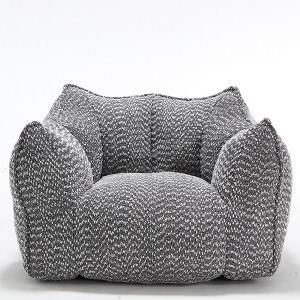 Vynxaria Bean Bag Seats - Gray Square Lounge Chair with Armrests & Carry Handle (Premium Gaming & Relaxation Sofa) - 1 of 4