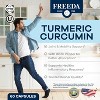 Freeda Turmeric Curcumin with Black Pepper – Vegan, Gluten Free, Kosher – 60 Capsules - 2 of 4