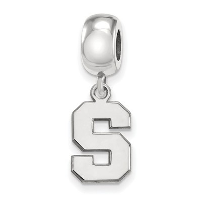 Black Bow Jewelry Sterling Silver Michigan State Spartans NCAA Bead Charm