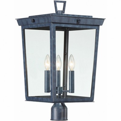 Crystorama Lighting Belmont 3 - Light Post Light in  Graphite