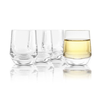Final Touch Crystal 1.25 Ounce Sake Glass, Set of 4