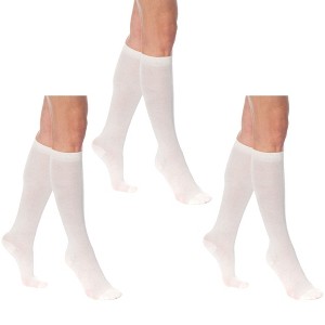 Women's Over The Calf Cotton Socks – 3 Pairs Knee High Soft Long Socks for Comfort & Style - 1 of 1