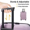 Kumasinova 20"24"28"Hardshell Luggage,3Pcs Durable ABS Spinner Suitcase with TSA Lock,Airline-Approved Checked Travel Suitcase Sets - 3 of 4