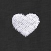 Dalix Lil Heart Face Embroidered Lightweight Relaxed Jersey Tee Summer Cute Short Sleeve T Shirt Womens - 2 of 4