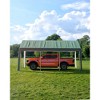 Carport Heavy Duty, 20'x13'x11'  8 Reinforced Leg Poles & 14 mil PE Canopy, Open Portable Carport for Full-Sized Pickup Truck, Boat - 4 of 4