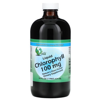 World Organic Liquid Chlorophyll, 100 mg , 16 fl oz (474 ml)