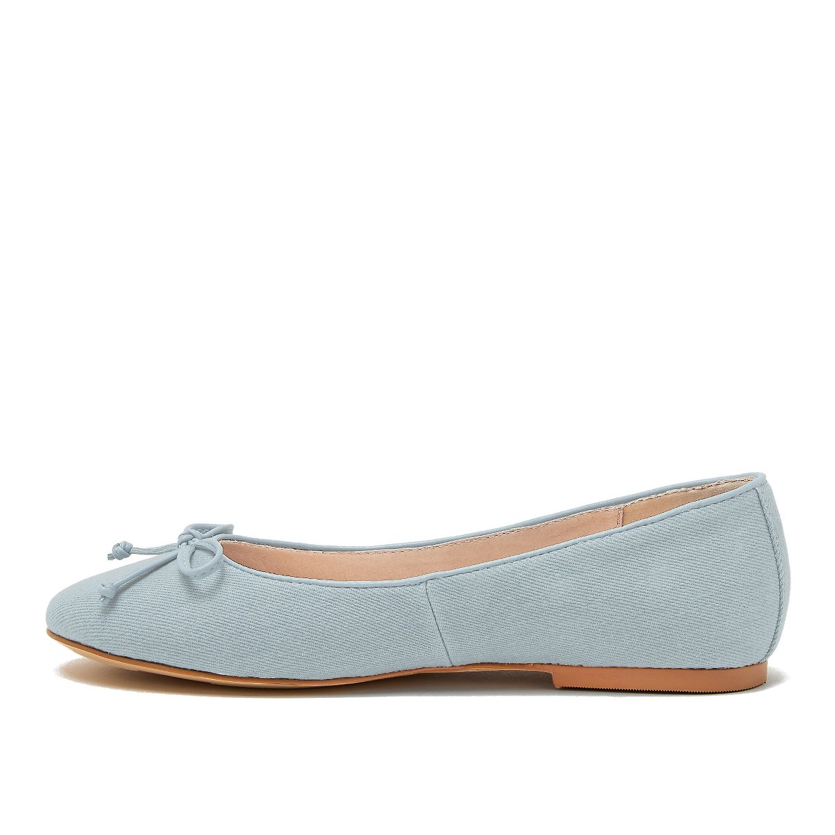 Обувь Lands' End Women's Essential Denim Ballet Flats - 7 - Dark Wash — фото 3