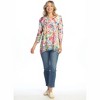 Women's Meadows Print Chiffon Contrast Tunic - Jess & Jane - 3 of 3