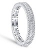 Pompeii3 1 1/10 Ct Baguette & Diamond Eternity Ring Wedding Band in White or Yellow Gold - 2 of 4