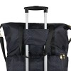Rachel Rachel Roy 20 Black Snake Skin Duffle Bag With Shoe Compartment - 3 of 4