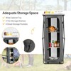 Tangkula Portable Outdoor Camping Storage Cabinet Folding Organizer Kitchen Table w/ 3 Shelves and Carry Bag for BBQ - 3 of 4