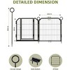 Dog Playpen 8 Panels 40 inch Dog Pen Indoor Heavy Duty Puppy Exercise Pen Metal Pet Fence for RV Camping Yard Garden - 2 of 4