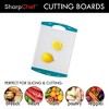 SharpChef 11.5" x 8" Reversible Durable Kitchen Cutting Board, Non-Slip Rubber Chopping, Juice Grooves, Dishwasher Safe, Easy Grip Handles, BPA-Free - 2 of 4