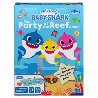 Photo 1 of Baby Shark Journey to the Reef Game.   Are you ready to party?! Grandma and Grandpa are waiting for the rest of the family to arrive for a party at the reef. Listen to the shell it’ll tell you which family member to move. Along the way try and get as many