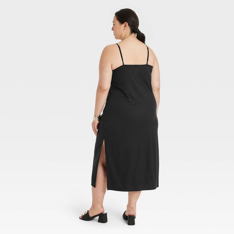 Women's Rib-Knit Midi Cami Dress - A New Day™, 3 of 7
