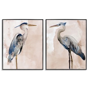 Stupell Industries Beautiful Heron Birds Standing Watercolor, 16" x 20" - 1 of 4