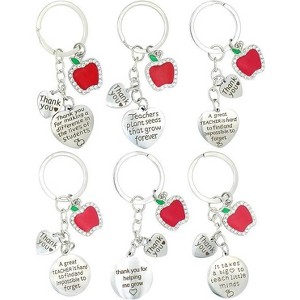 Teacher Appreciation Keychains - Ideal Teacher Gifts in Bulk, Best Teachers Gifts, Perfect Thank You Presents - 1 of 4