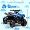 coucheta Kids ATV 4 Wheeler, 6V Battery Powered Quad Electric Vehicle with LED Lights, Music and Wear-Resistant Wheels, Ride on Toy Car for Kids - 4 of 4