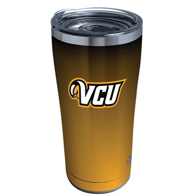 NCAA VCU Rams 20oz Ombre Stainless Steel Tumbler with Lid