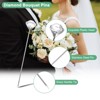 Unique Bargains Stainless Steel Clear Diamond Wedding Corsage Boutonnieres Pins - 2 of 4