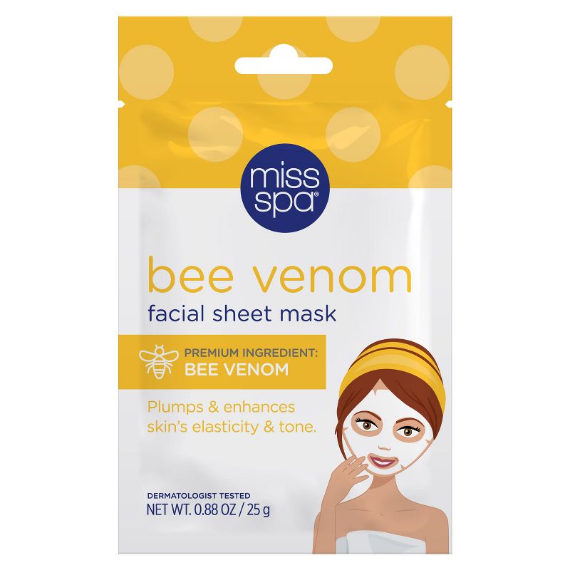 Miss Spa Bee Venom Face Mask Sheets - 0.88oz, 1 of 6