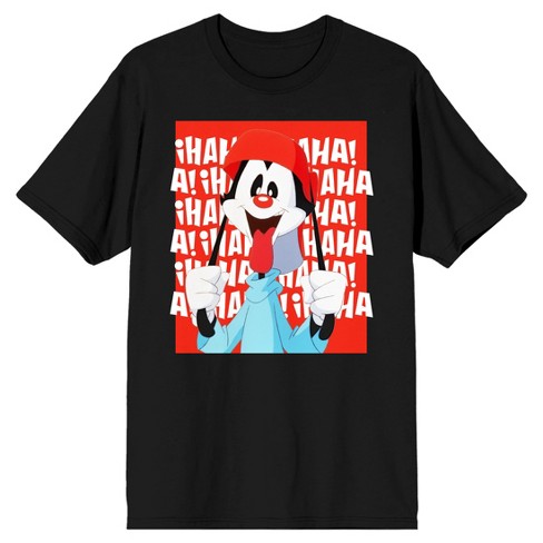 Animaniacs Wakko Long Ears Men's Black T-shirt-xxl : Target