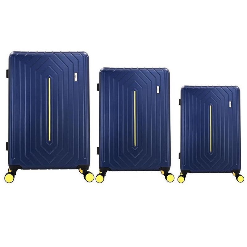 Mirage Luggage Mona ABS Hard shell Lightweight 360 Dual Spinning Wheels Combo Lock 3 Piece Luggage Set, 2 of 7