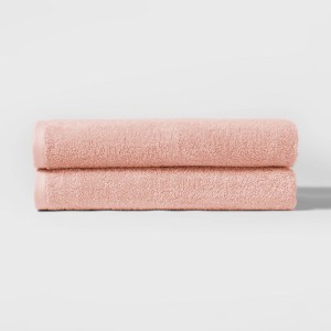 2pk Bath Towel Set Peach - Room Essentials , Pink
