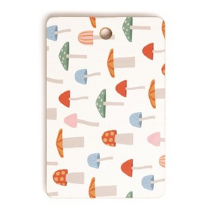 Little Arrow Design Co mushrooms on white Cutting Board - Rectangle - 1 of 3