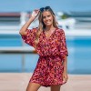 Women's Lace Up Leopard Print Romper - Cupshe - 2 of 4