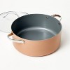 8qt Nonstick Ceramic Coated Aluminum Wide Stock Pot - Figmint™ - 3 of 4