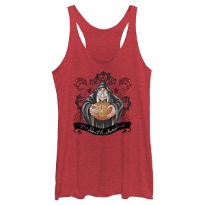 Women's Snow White and the Seven Dwarves Evil Queen Pumpkin Racerback Tank Top - 1 of 4