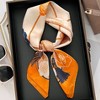Anna-Kaci Silky Square Scarf with Floral and Rope Print for Neck Hair or Bag Styling - 4 of 4
