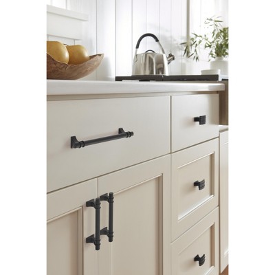 Matte Black Steel Modern Industrial Bar Cabinet Pull