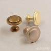 attop 10 Pack Antique Brass Cabinet Knobs, 1-1/4 Inch Diameter Kitchen Cabinet Hardware Round Knobs for Cabinets and Drawers - 2 of 4